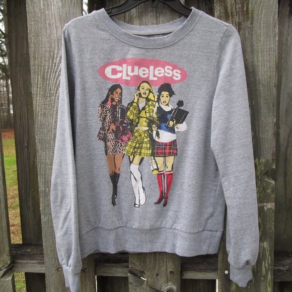 Clueless Movie Gray Sweatshirt Size Medium - Picture 1 of 6